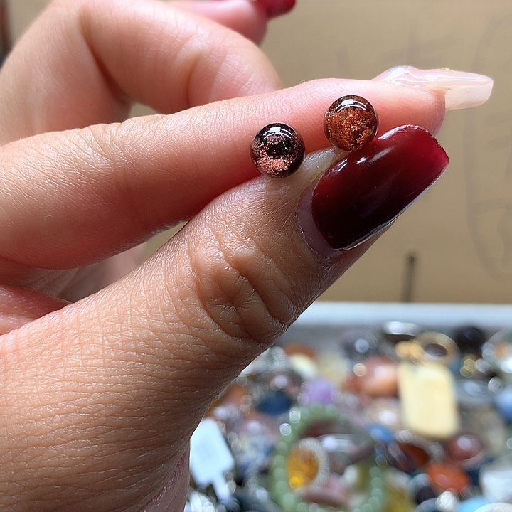 水晶水晶耳钉银S925镶嵌