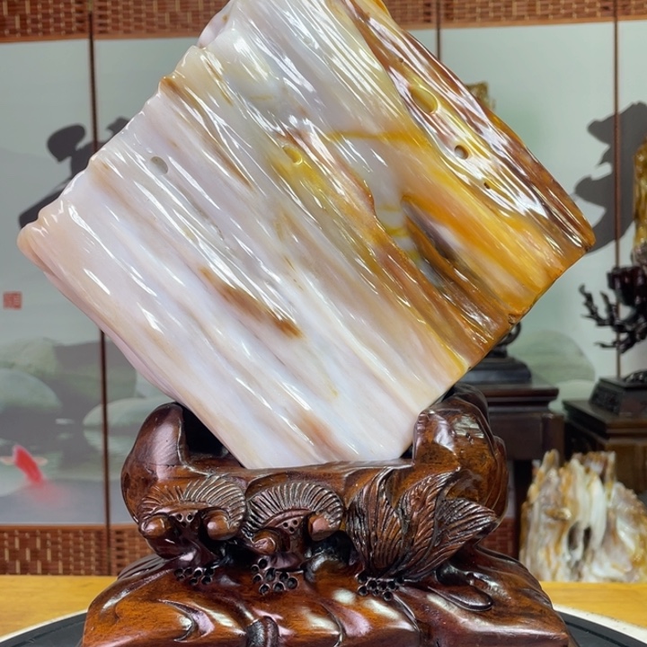 硅化玉未镶嵌珠宝奇石高36