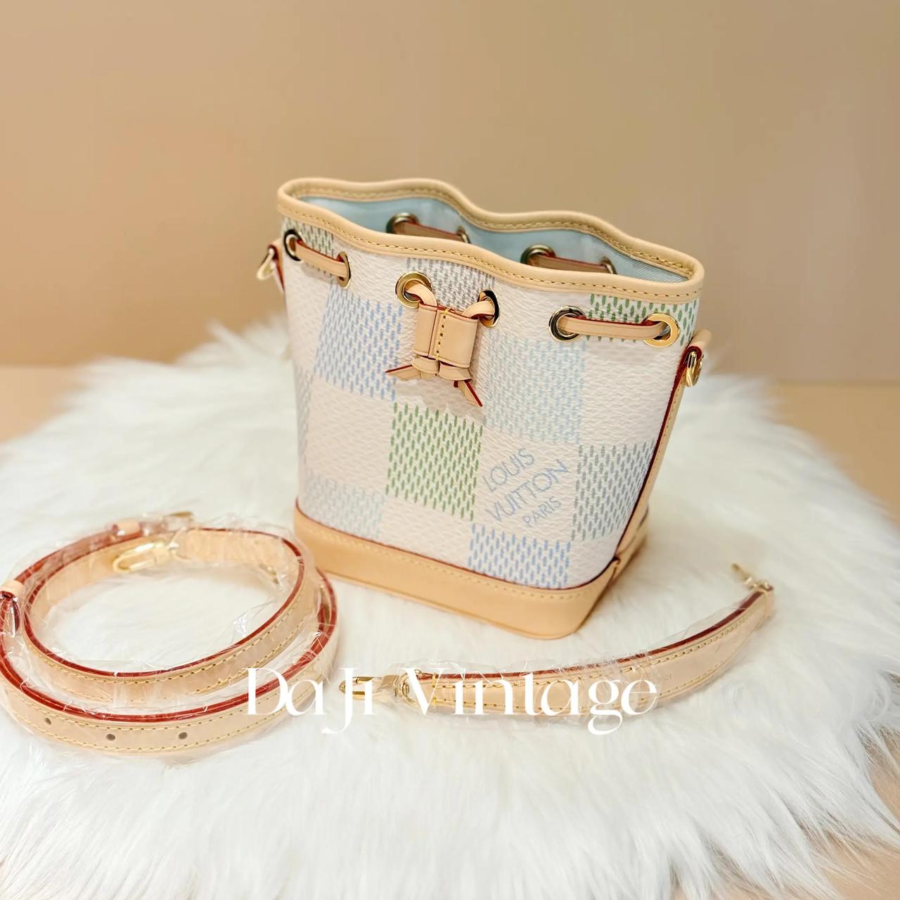 99新 LouisVuitton/路易威登 大吉中古/帆布拼皮拼色nanonoe