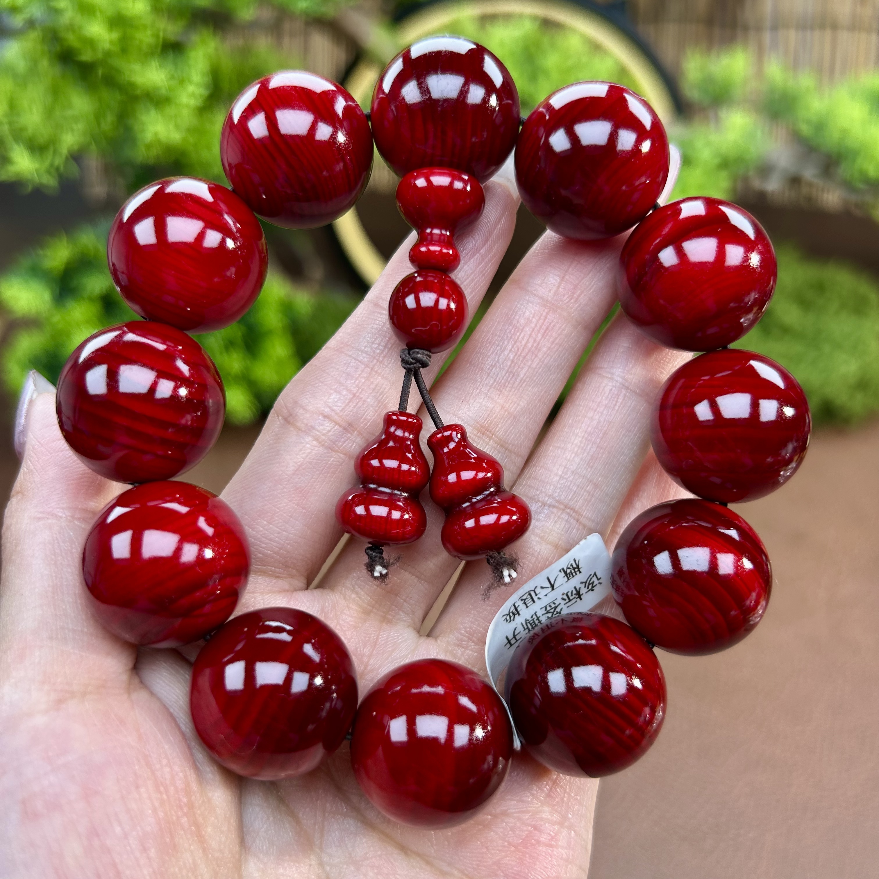 2.0 红油松木精品手串 高档文玩【621】