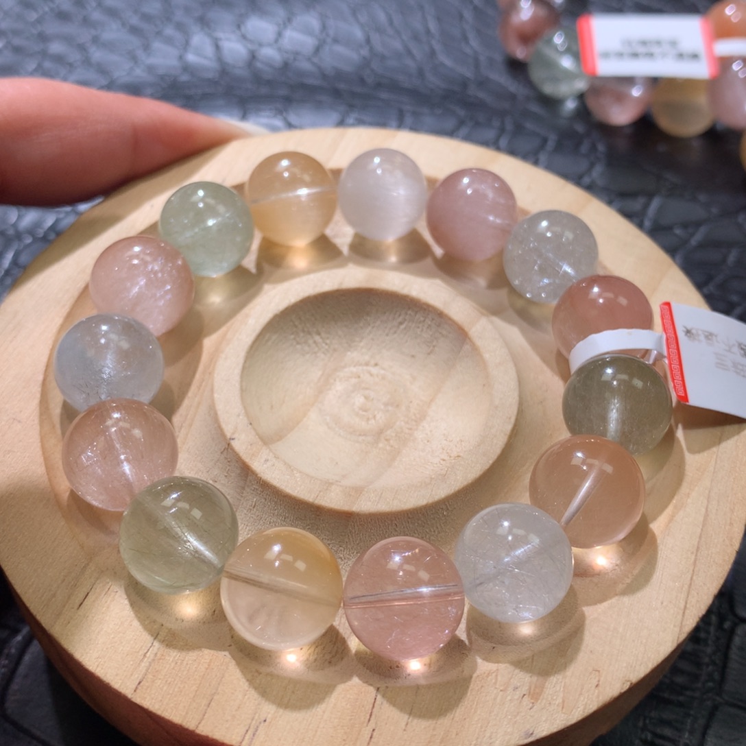 水晶手链未镶嵌彩兔毛手链12