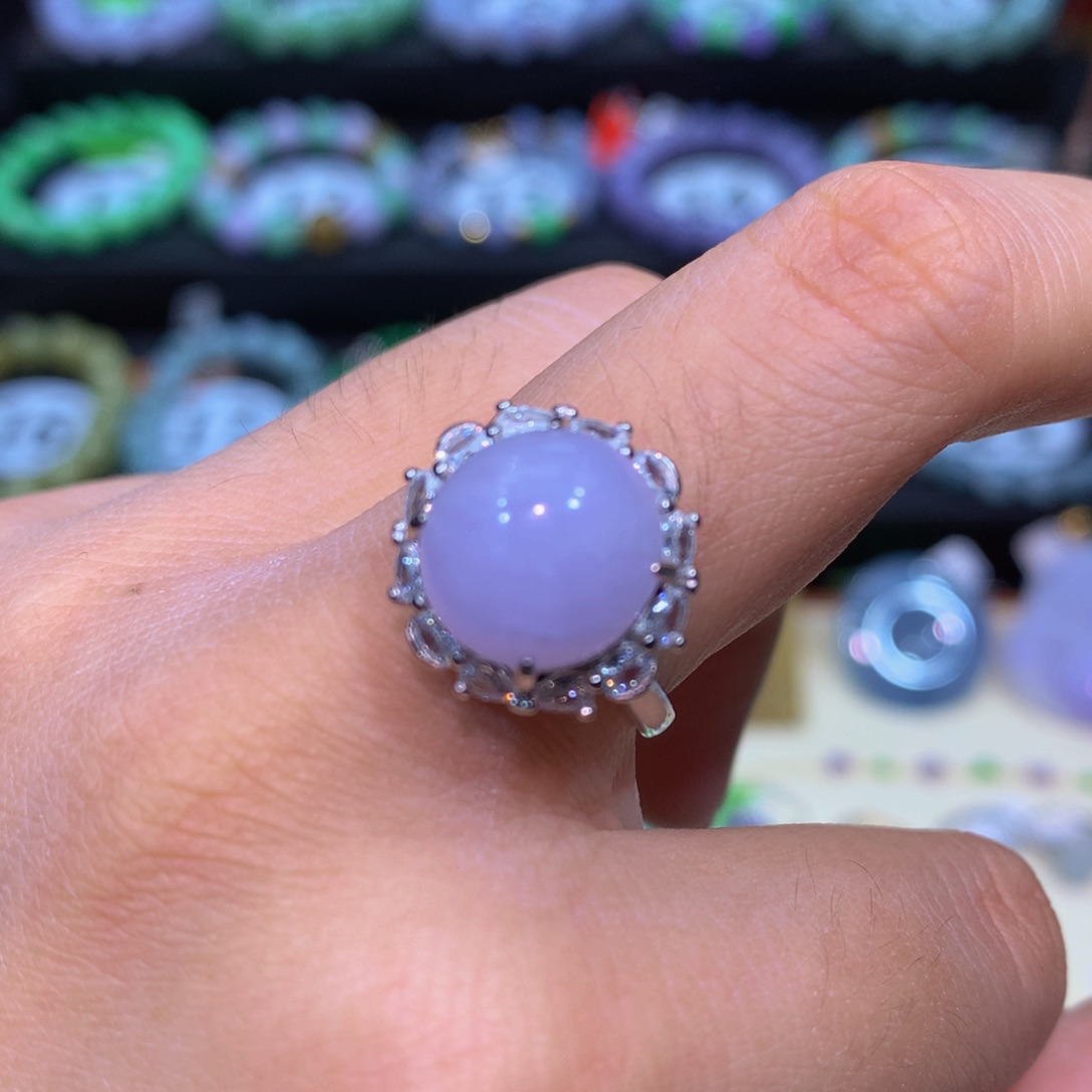 翡翠银S925镶嵌颈饰翡翠