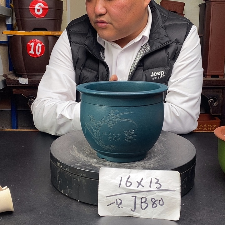 紫砂花盆货号一只JB80