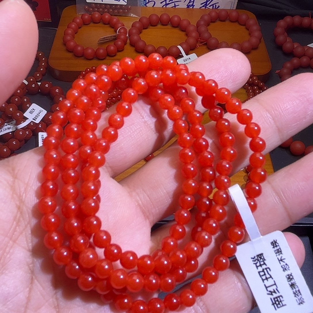 手链未镶嵌南红玛瑙5mm多圈