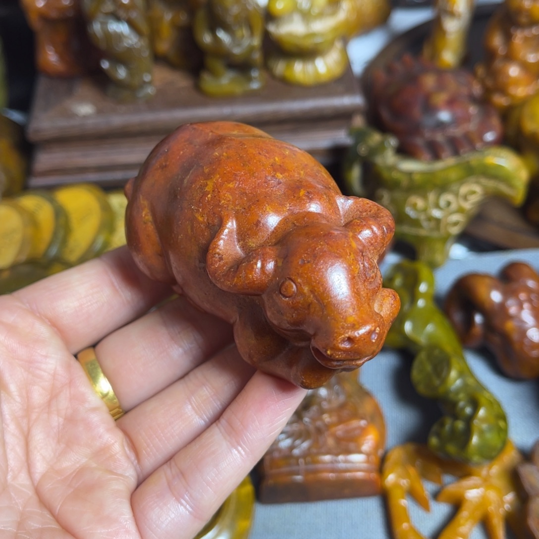 蛇纹石玉合金颈饰