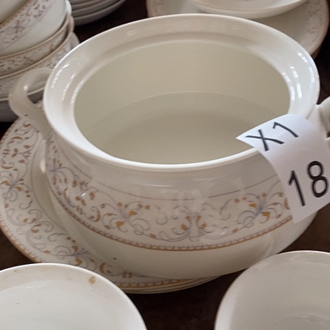 瓷黄花汤煲带大汤勺x118