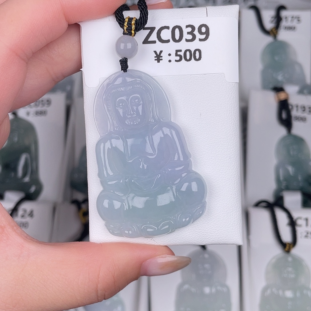 翡翠未镶嵌颈饰zc039