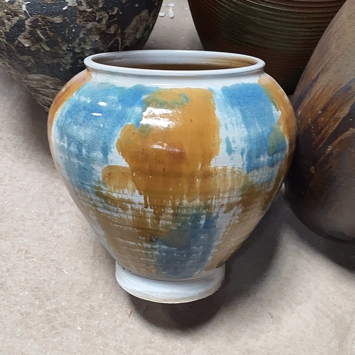 口23高度32蓝油画………