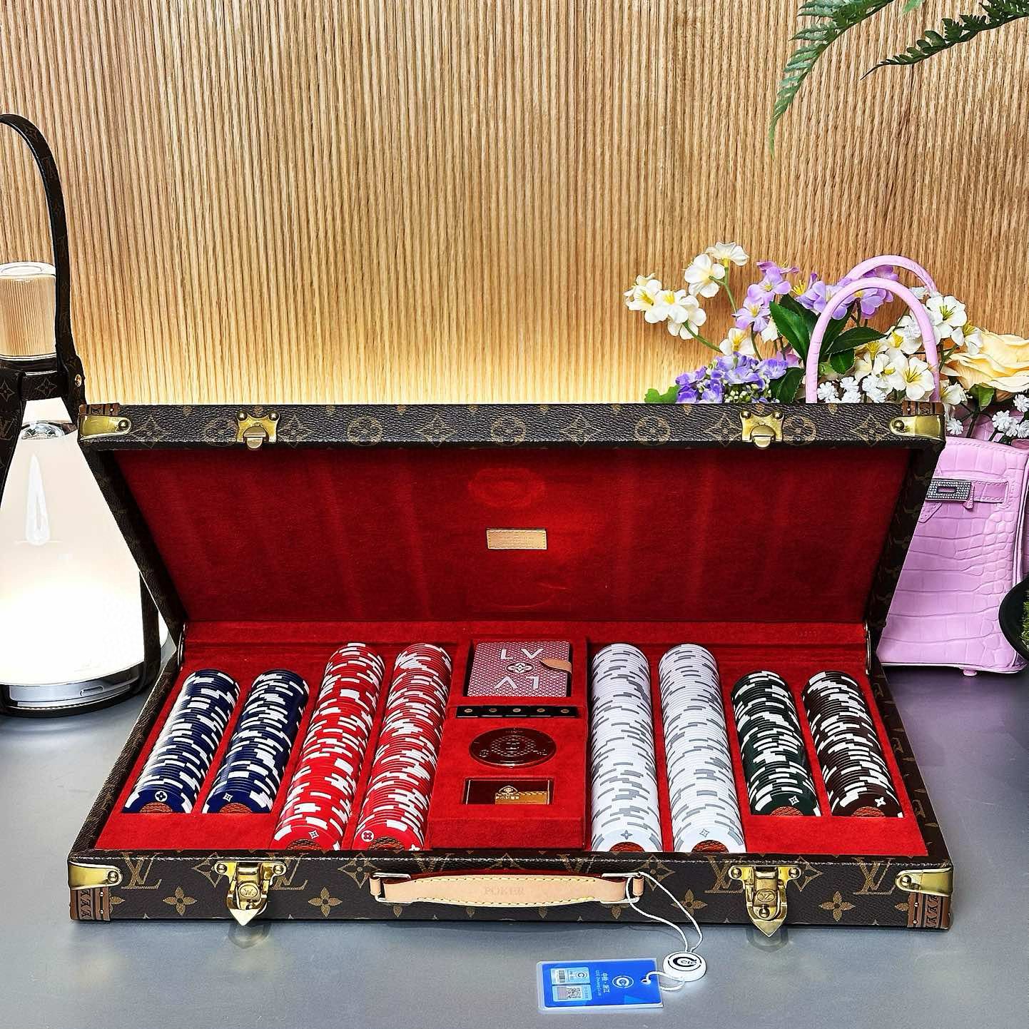 99新 LouisVuitton/路易威登 老佛爷 老花筹码箱手提硬箱