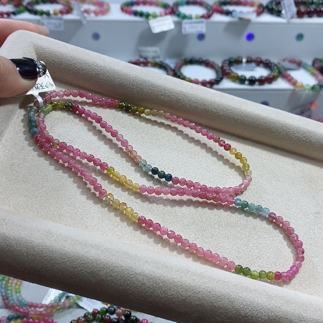 碧玺手链未镶嵌多样性发一条