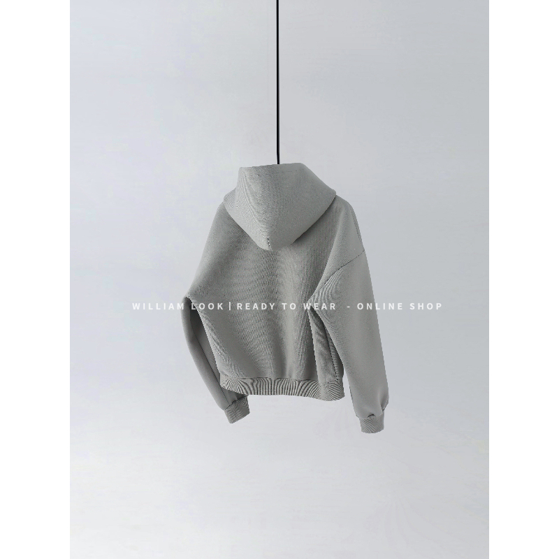 威廉威 男女同款【防弹卫衣套装】700g全棉重磅大廓型立挺套装Z278