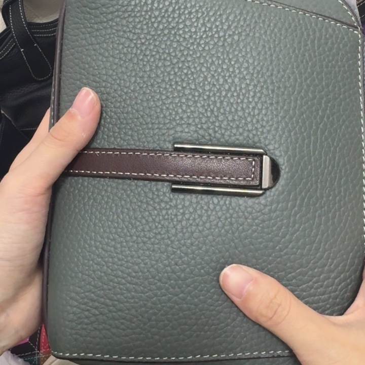 牛皮头层牛皮手机斜挎