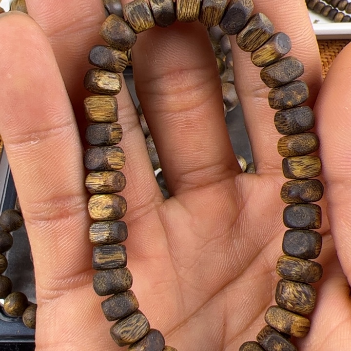 沉香碎屑沉香棋楠沉香方珠卡5mm克重5克+