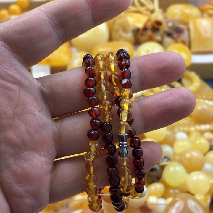 蜜蜡手串未镶嵌手串
