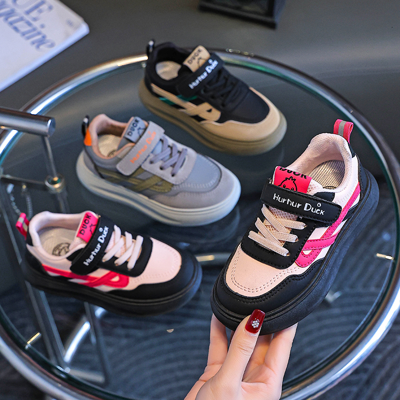 小黄鸭儿童滑板鞋女童鞋子2025春季爆款男童鞋时尚板鞋休闲运动