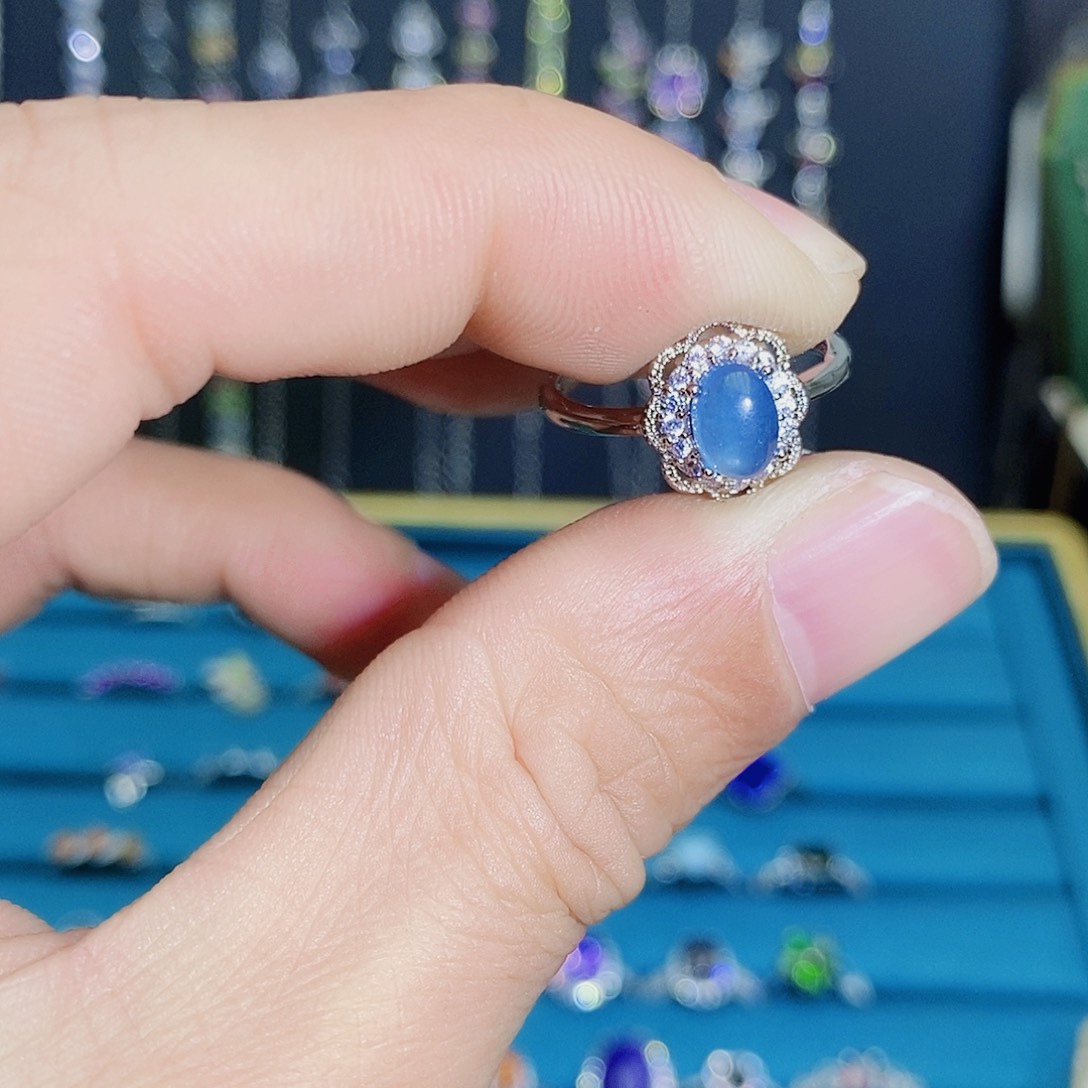 紫晶珠宝半成品银S925镶嵌