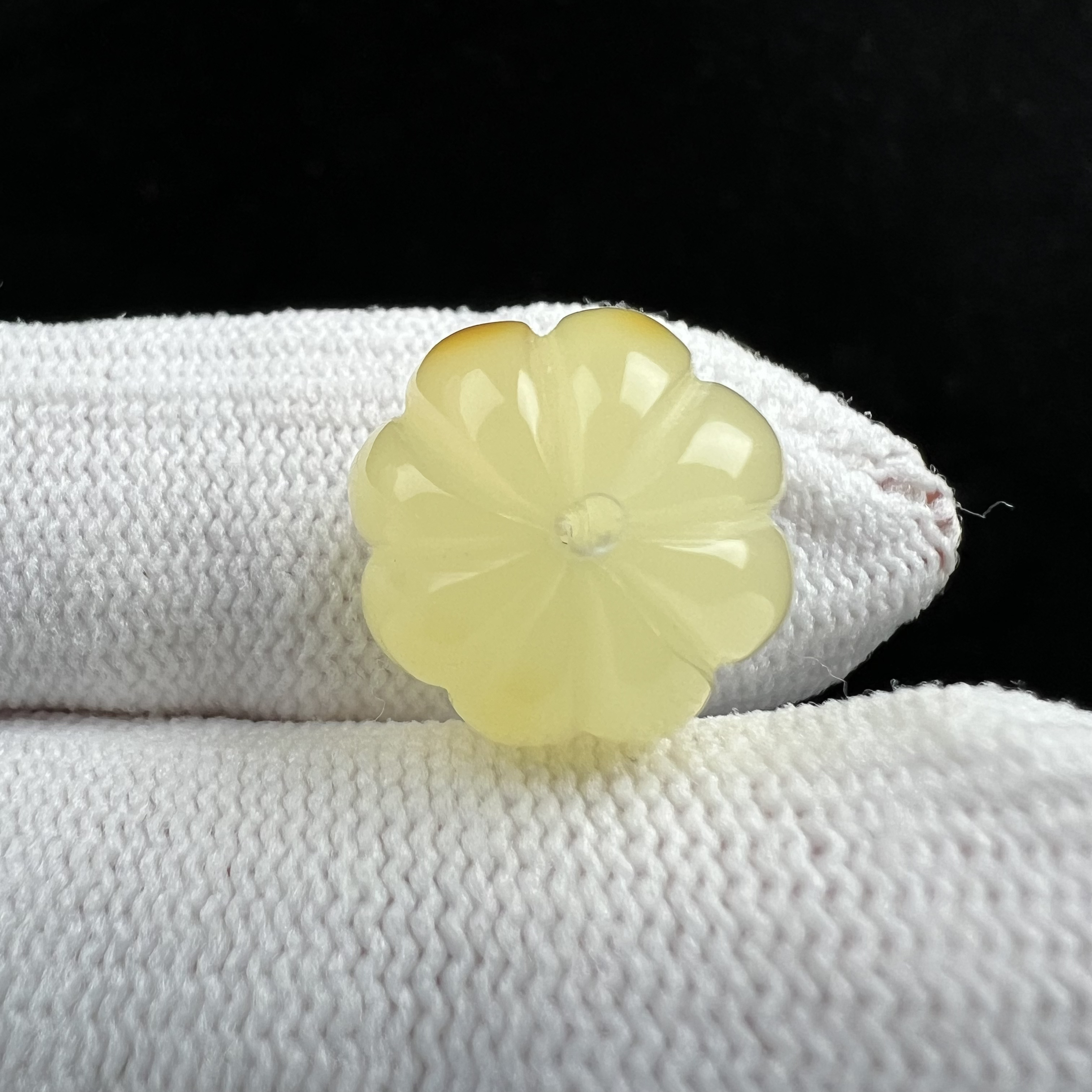 M3999天然原矿蜜蜡雕刻瓜珠 14.2*12mm支持复检 假一罚四