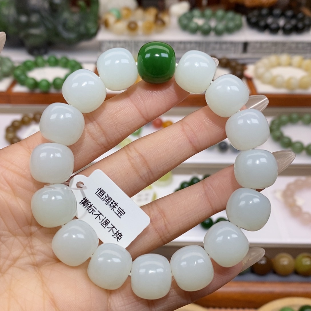 和田玉手串未镶嵌