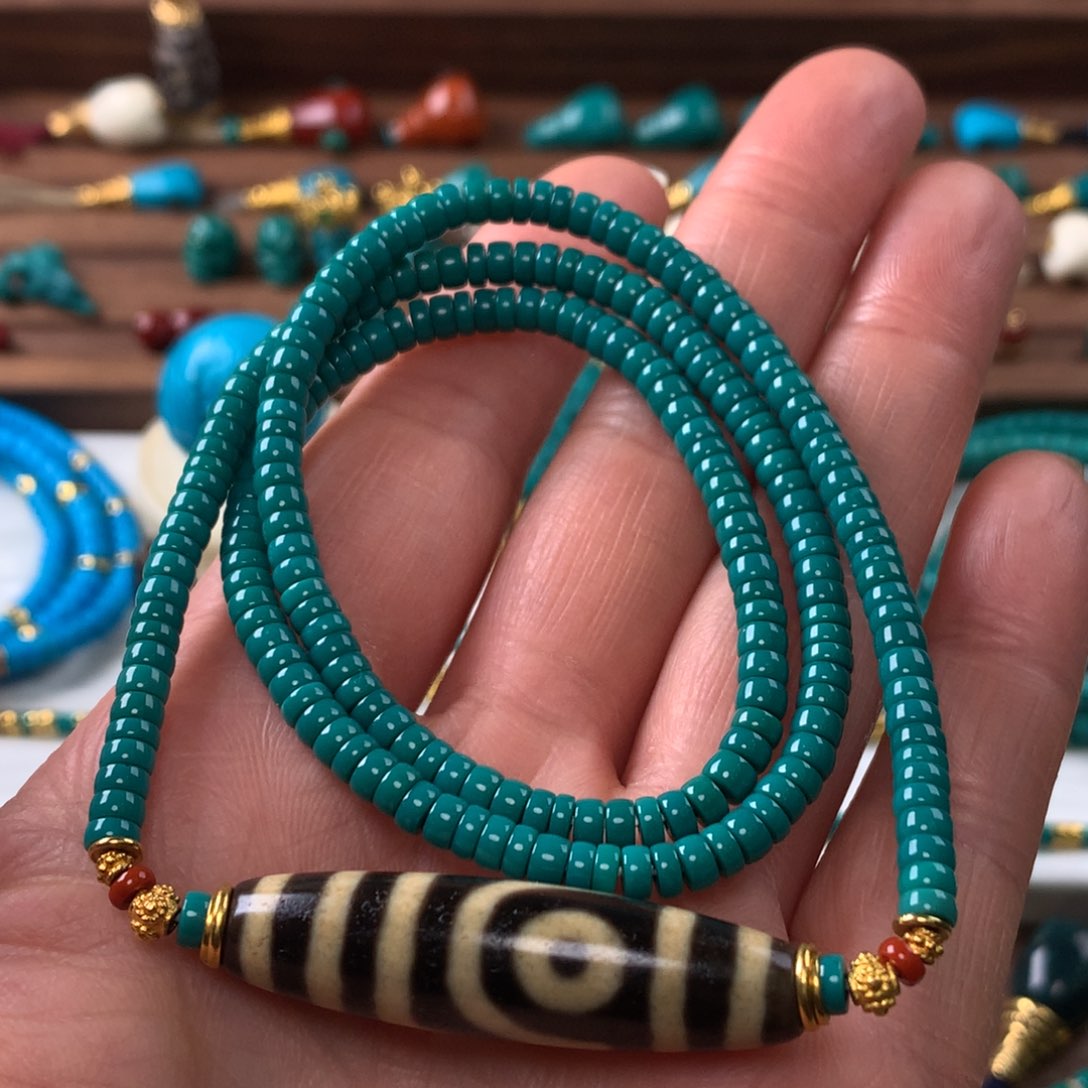 绿松石长链未镶嵌