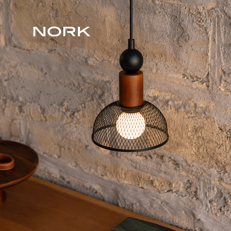 诺克花语床头吊灯卧室玄关小吊线灯艺术高级感过道吧台灯