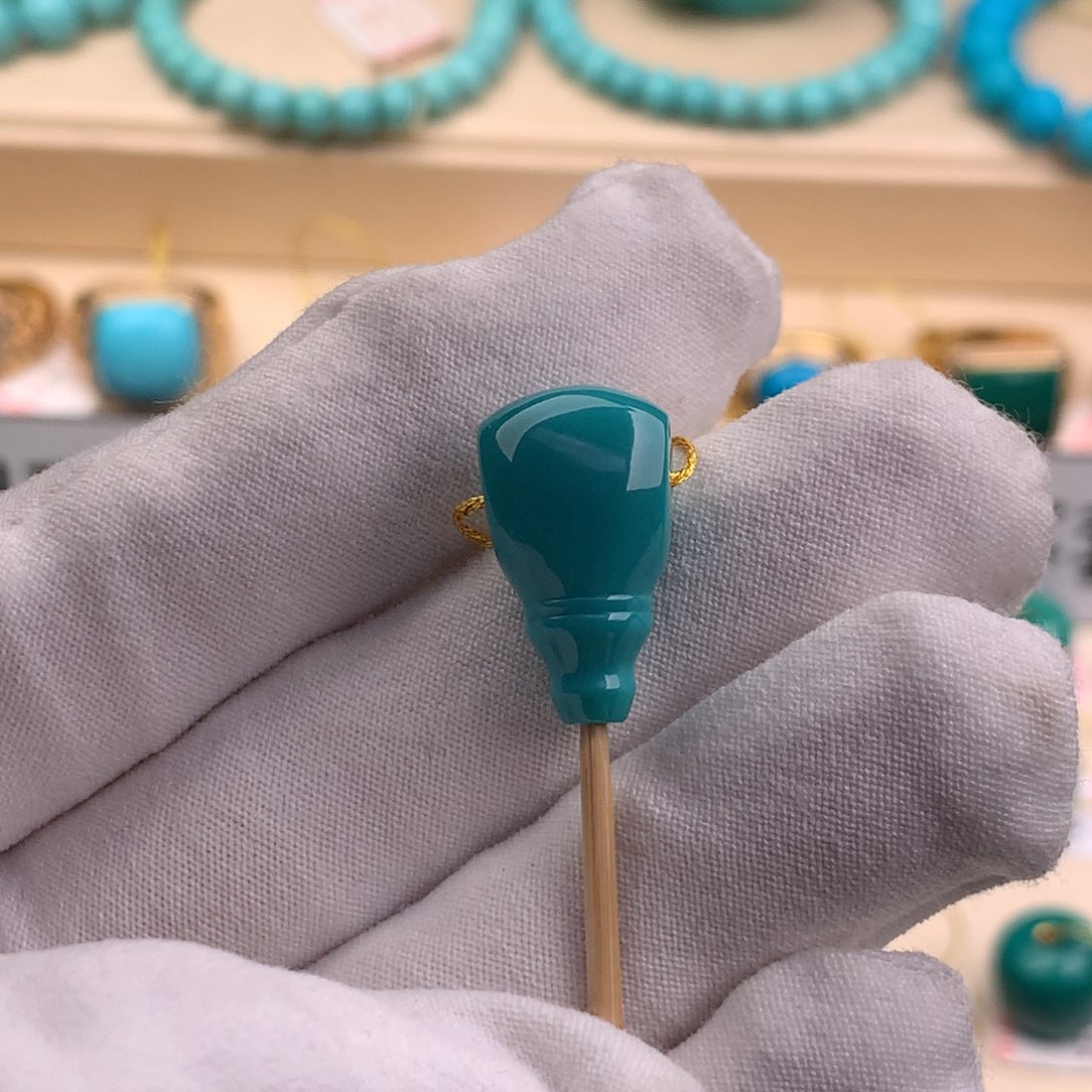 绿松石珠宝奇石未镶嵌M***乐