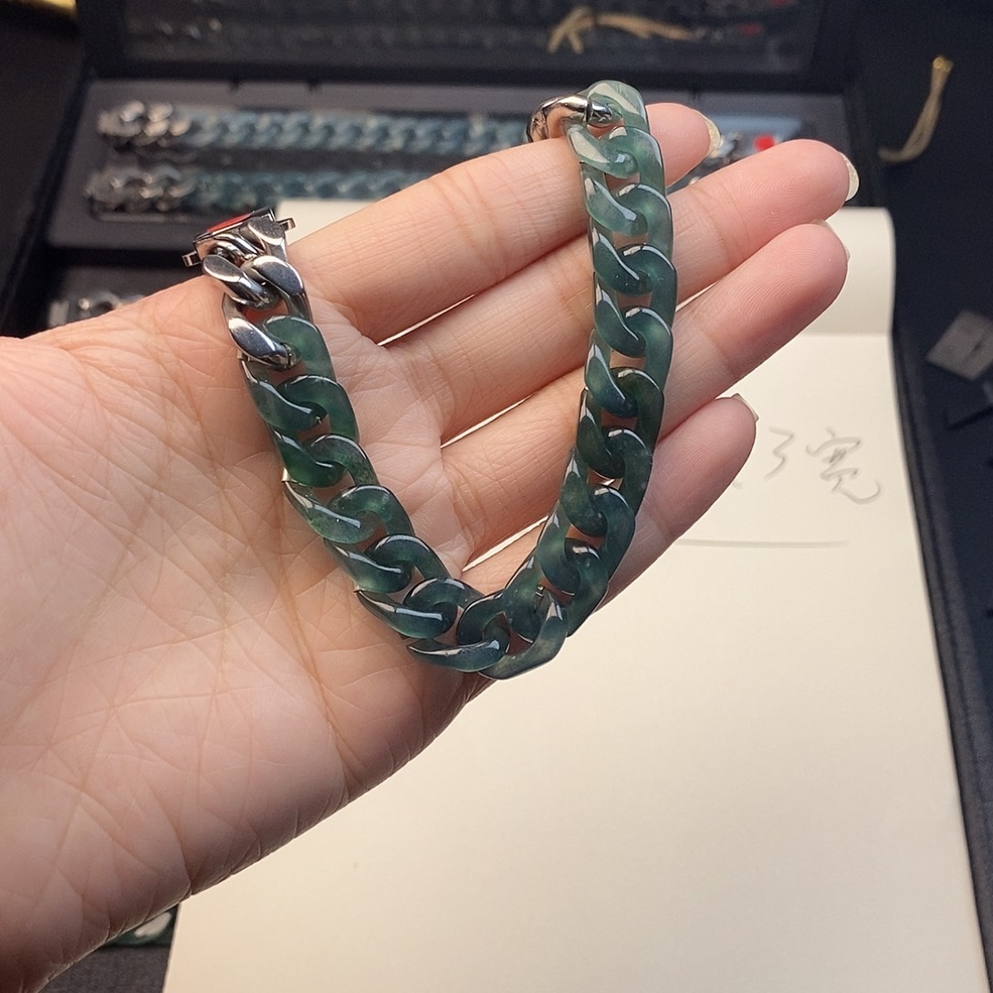 翡翠未镶嵌手链翡翠手链