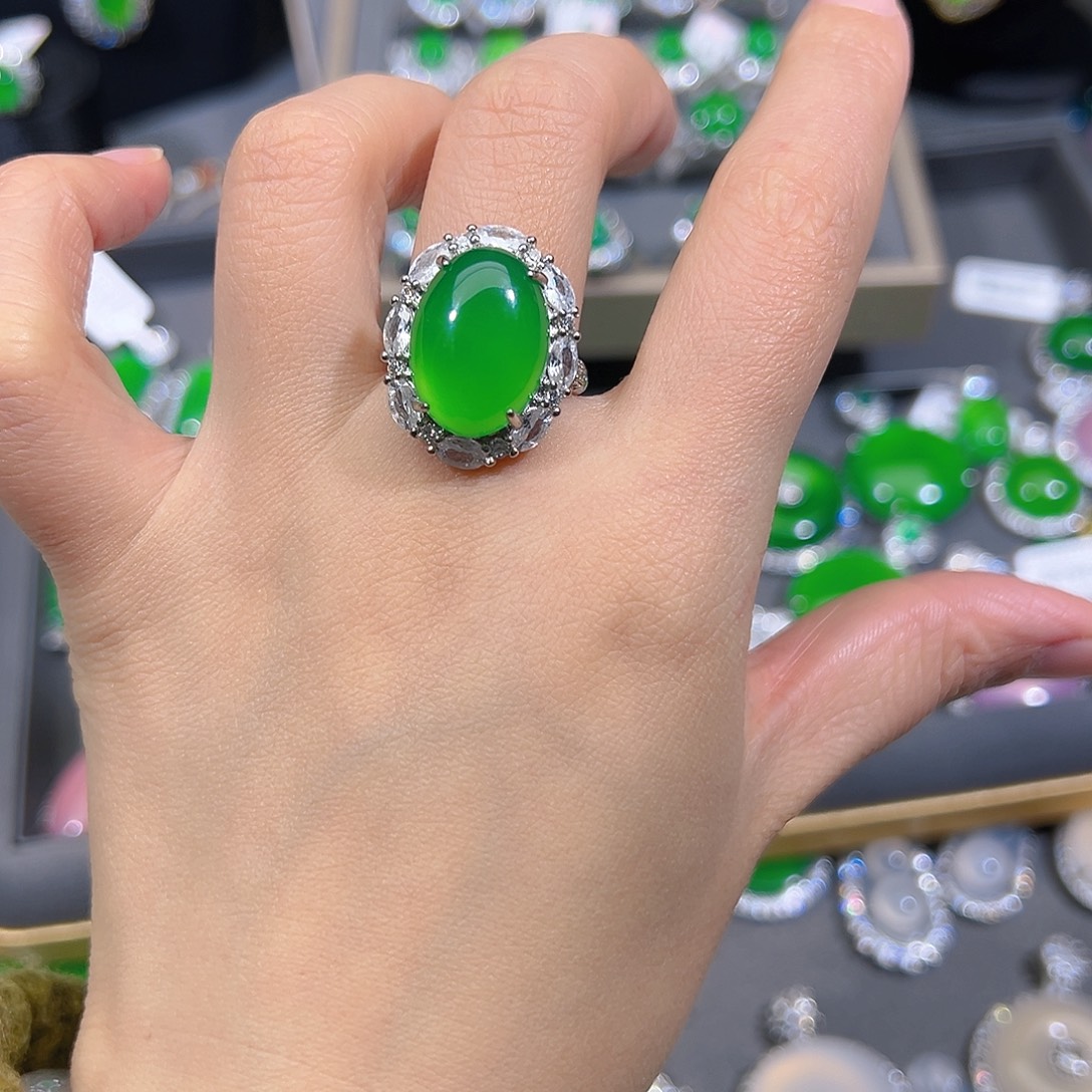 玛瑙/玉髓合金戒指