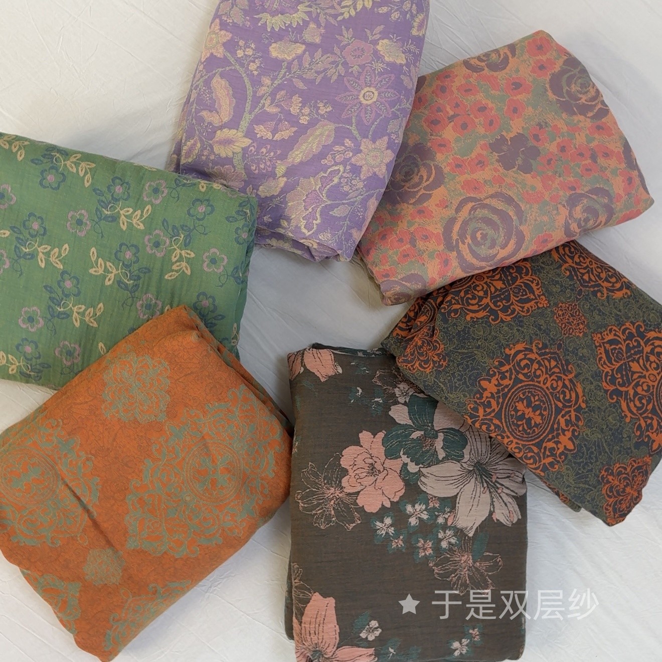 全棉色织被套 【精品双层纱被套】专柜货精梳棉纱柔软亲肤保暖透气