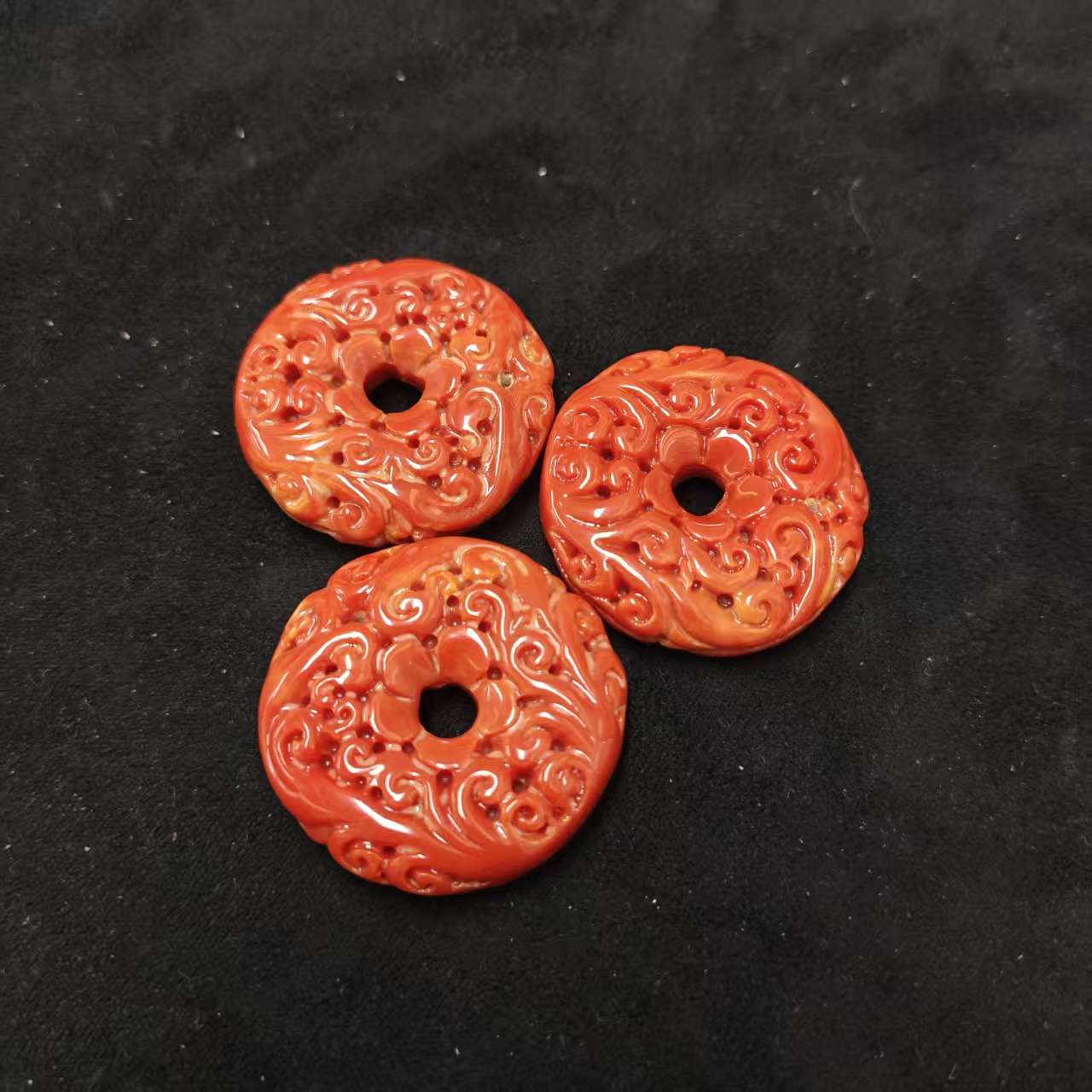 手链 深红阿卡平安扣坠*（多样性发一件）