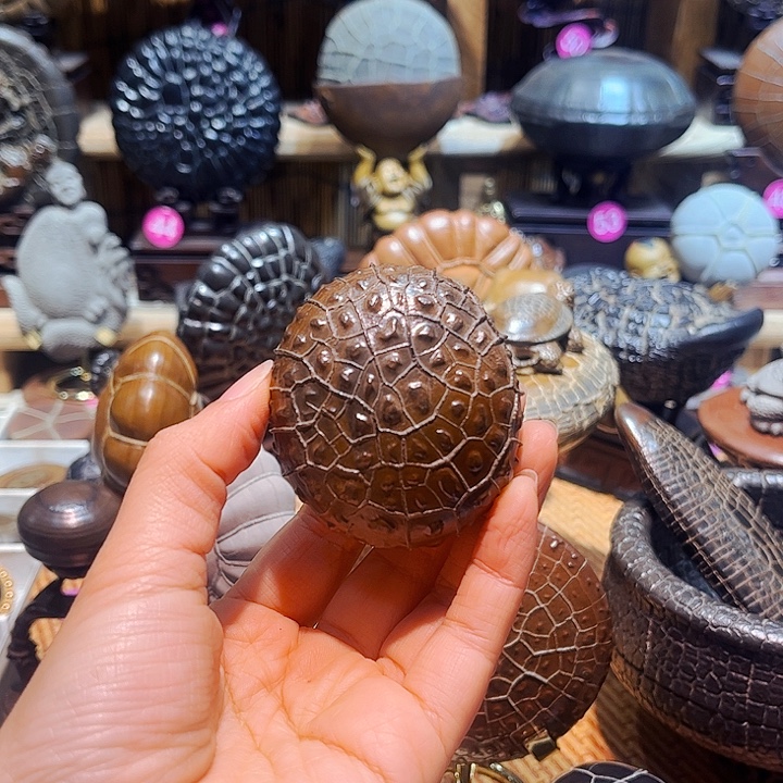 不***山石材龟纹石小精品