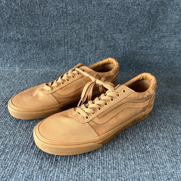 99新 VANS 42码 VNAS 纯色迷彩 低帮 板鞋 棕色 配盒 VS954