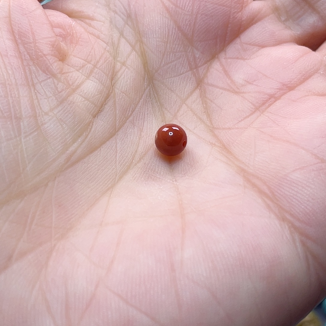 彼***）南红玛瑙足铂镶嵌配饰