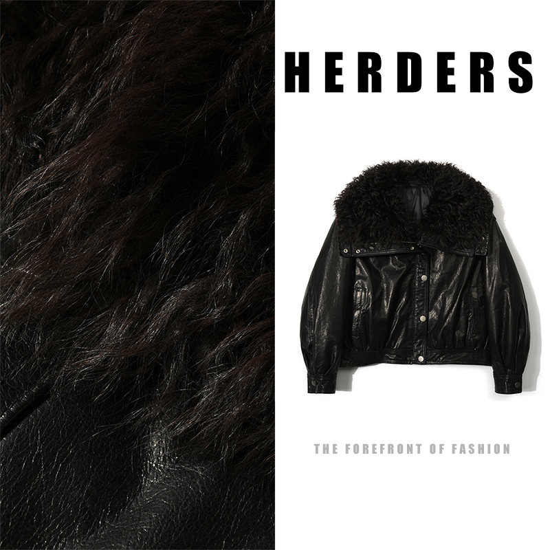 12.30 短款翻领皮羽绒服 257727