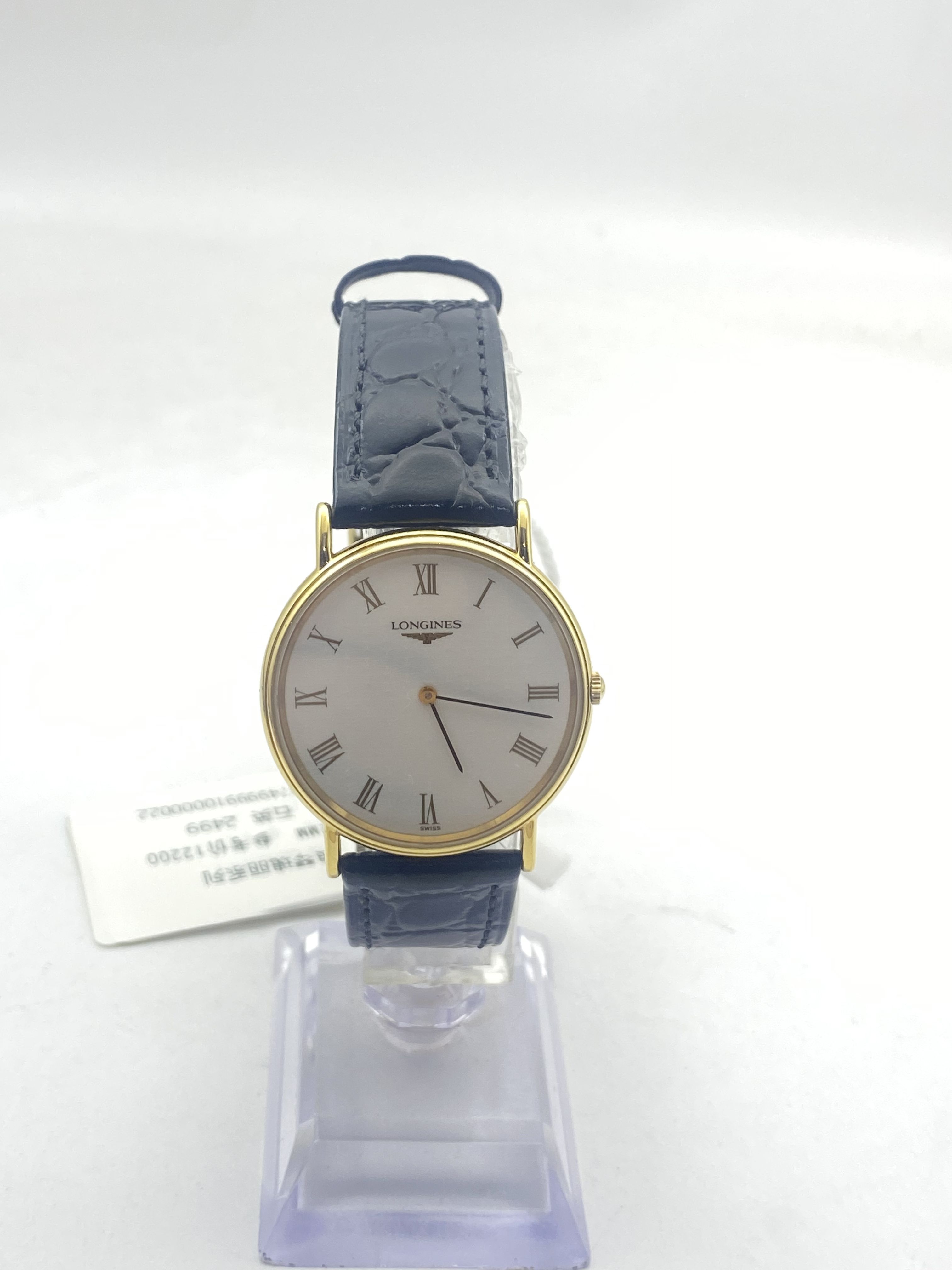 95新 Longines/浪琴 复古金色简约石英女表23mm精致美观