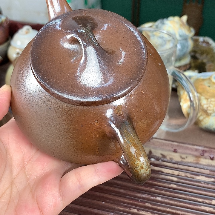 紫砂柴烧纯自然柴烧