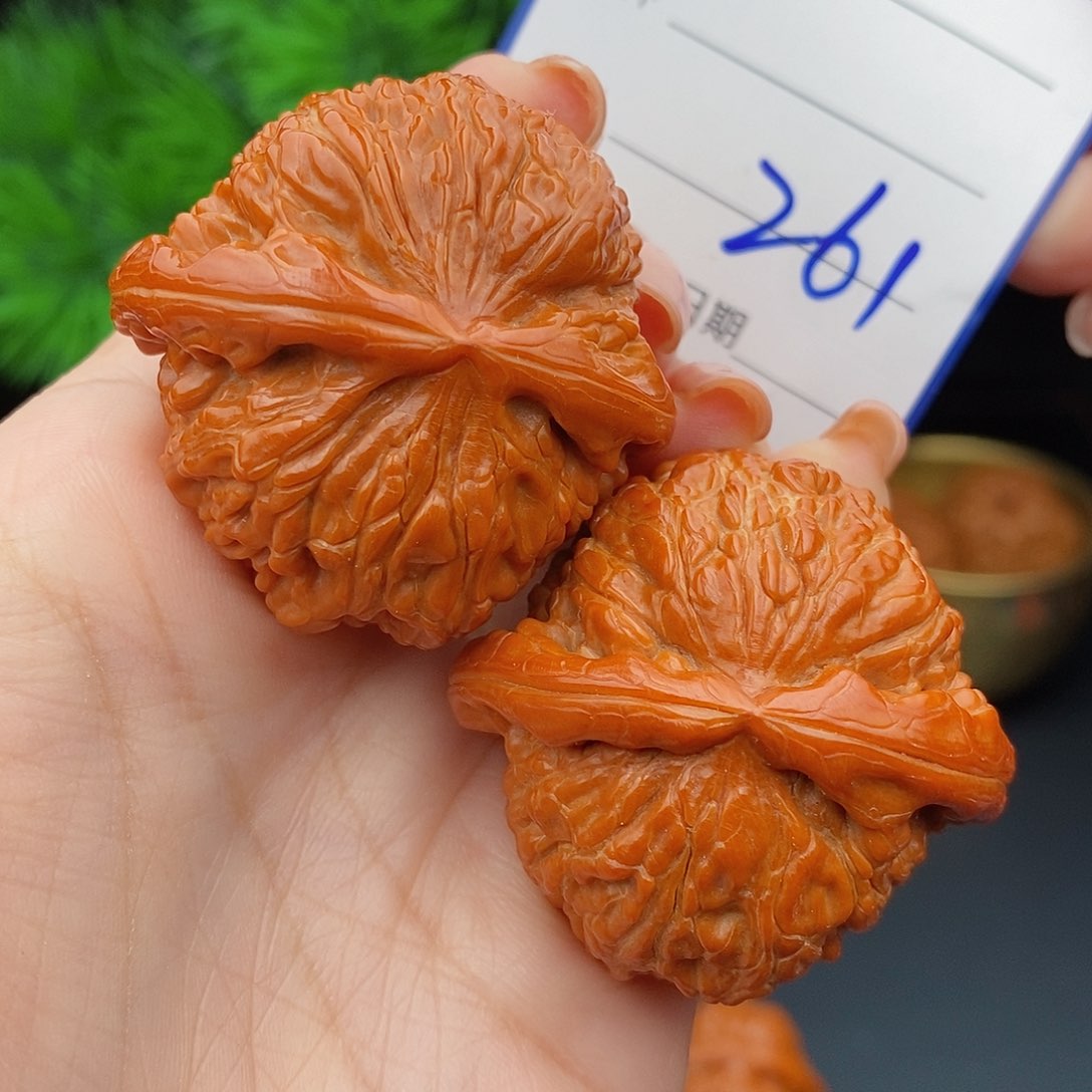 文玩核桃把件42球白261