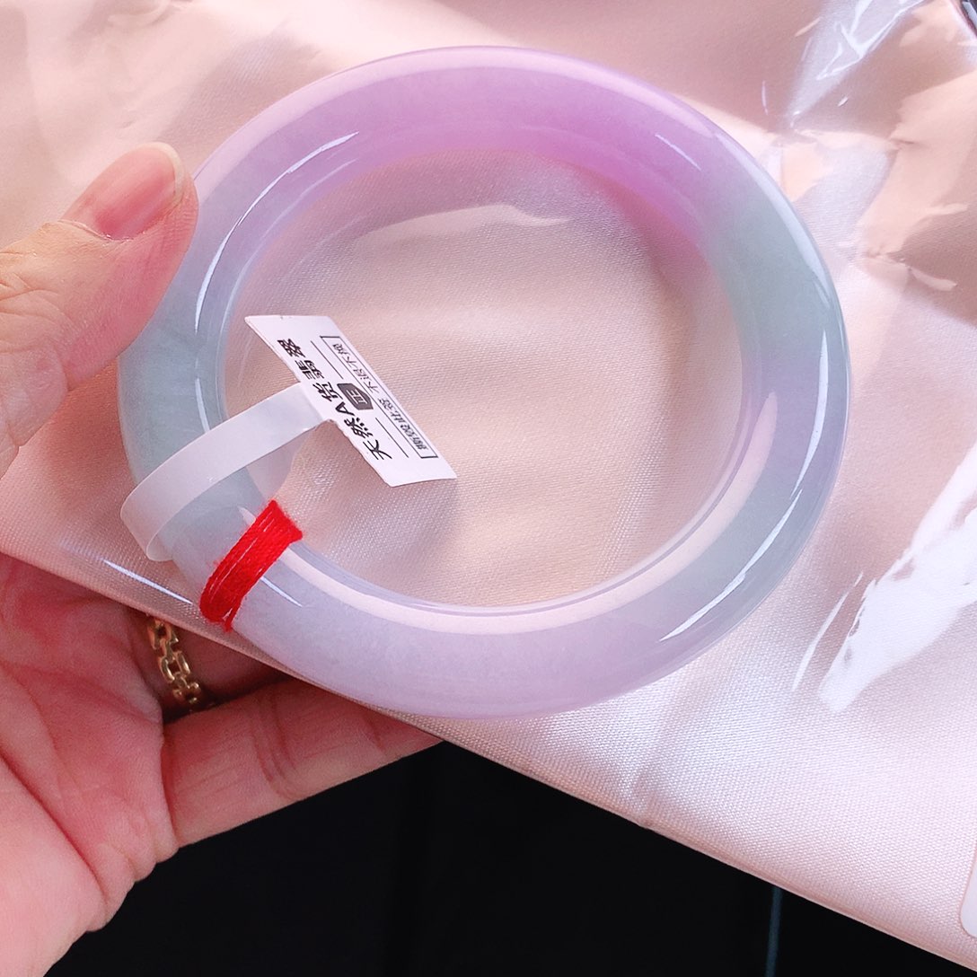 未镶嵌手镯翡翠58胖紫