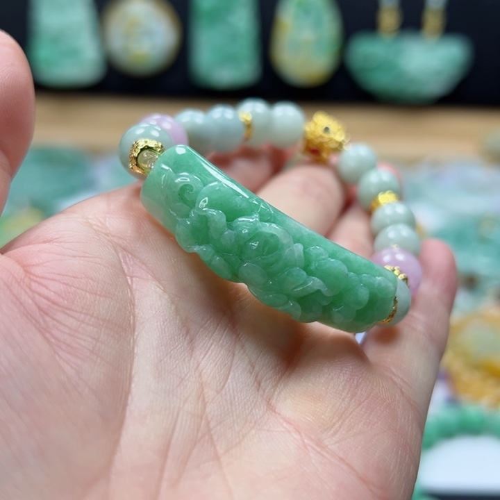 未镶嵌手链翡翠手牌