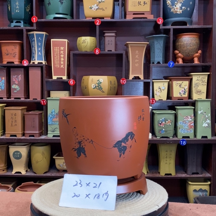 紫砂花盆紫砂作品