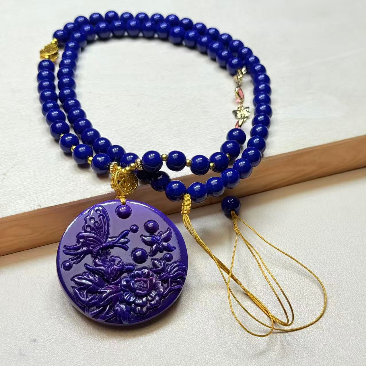 【静雯珠宝】F032-精美 DIY 圆牌 吊坠-多样性发其一