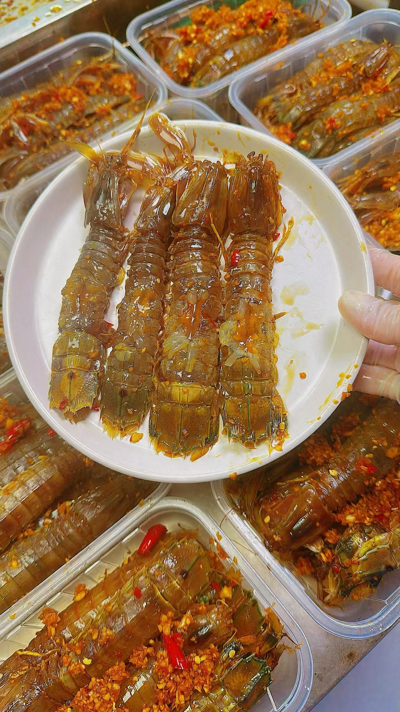 正宗潮汕生腌新鲜酱香虾姑（皮皮虾）