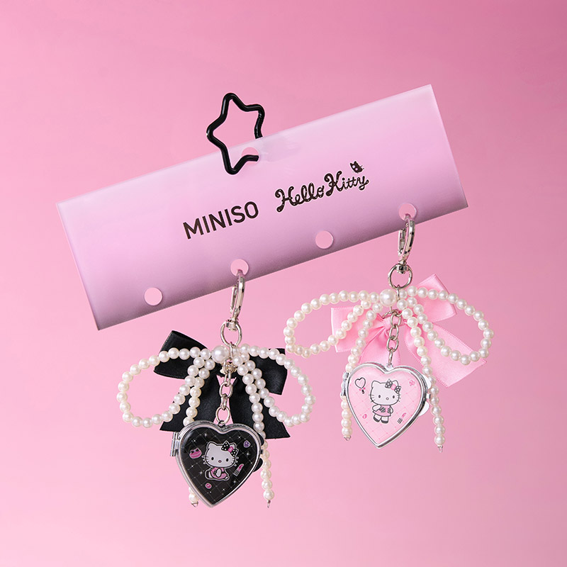 Hello Kitty闪闪派对联名系列-金属随身镜（款式随机）&名创优品