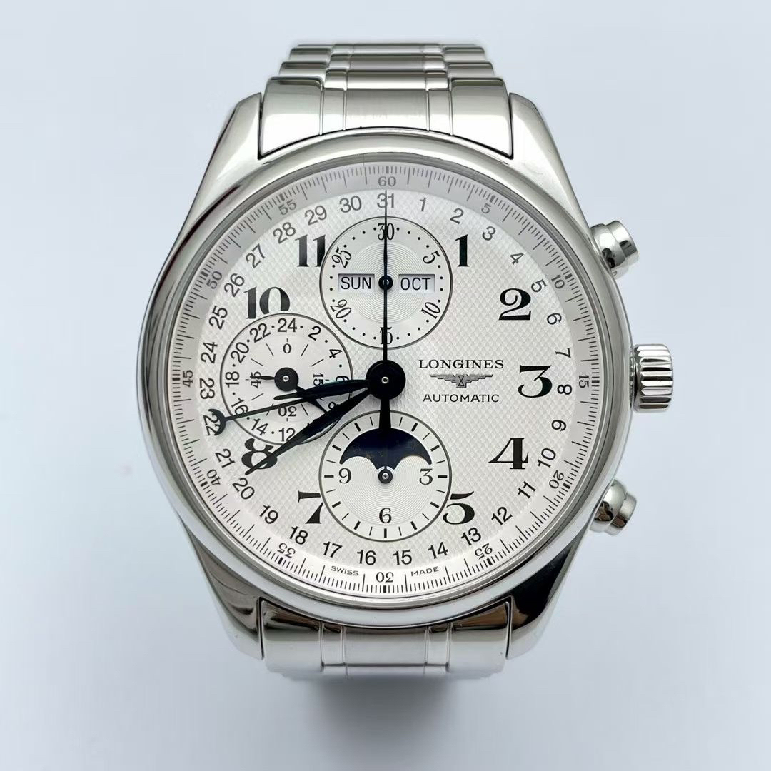 95新 Longines/浪琴 八针月相/23年/L2.773.4.78.6/42mm/硅游丝
