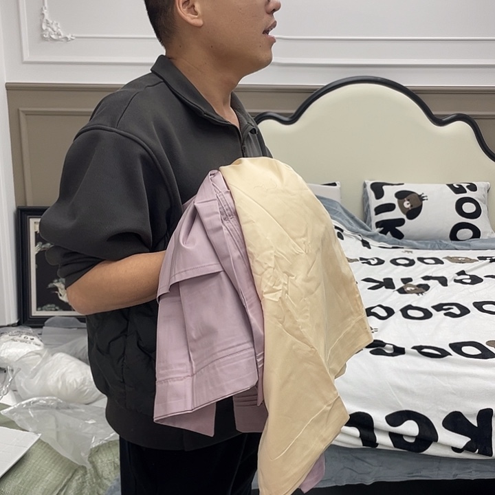 林***林棉全棉棉全棉043两对枕头套