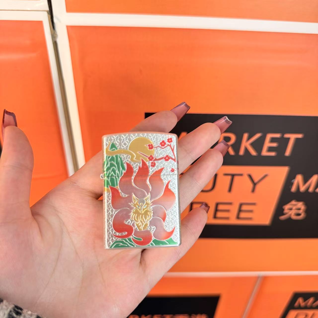 【火机总仓福利】二代月下九尾防风创意煤油打火机复古个性男士便携