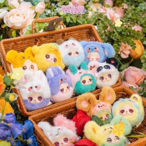 正版现货lilla莉拉的花园茶会迷你毛绒带编号盲盒公仔挂件