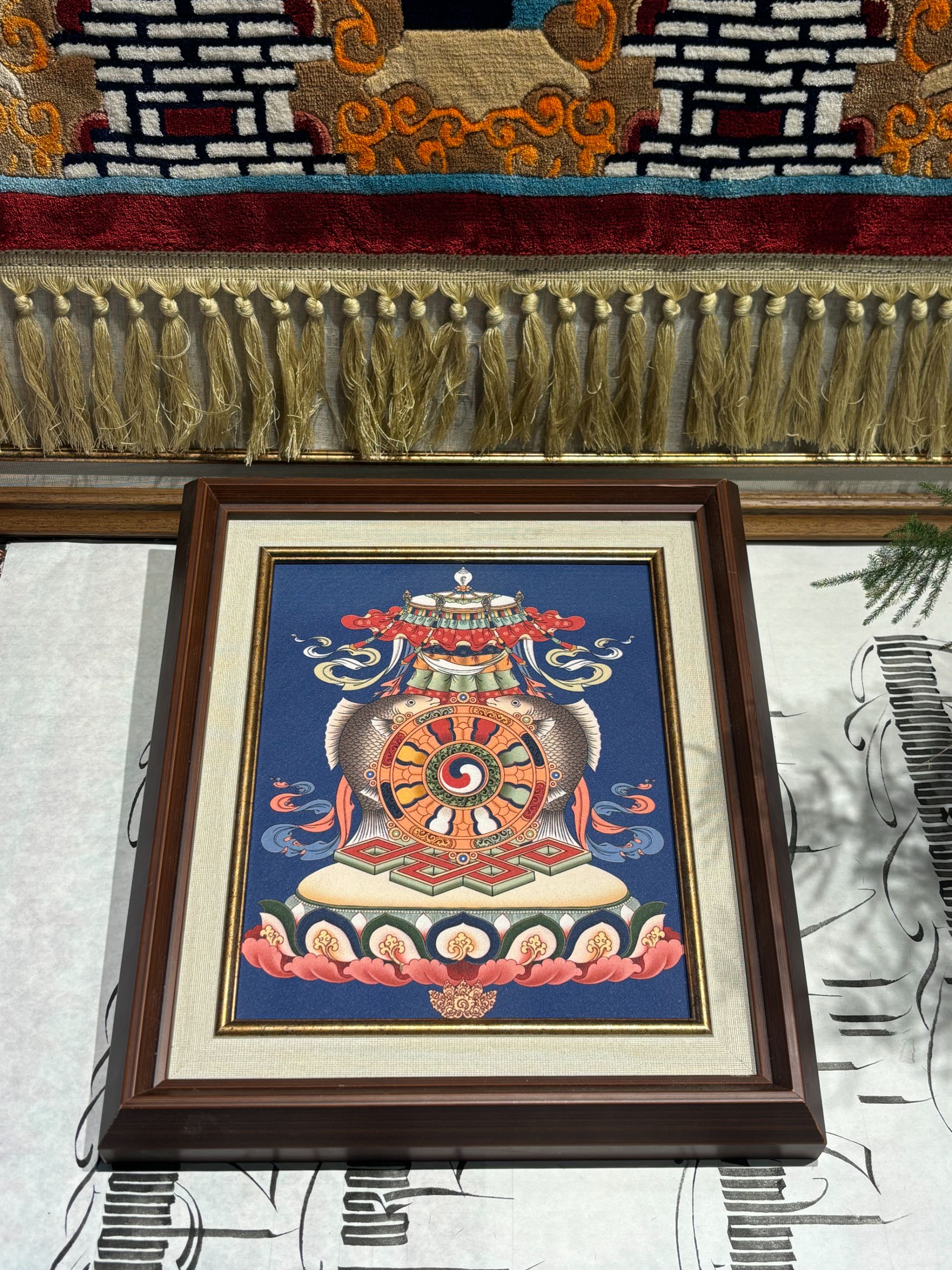 吉祥八宝（装饰画，摆件）民族风藏式