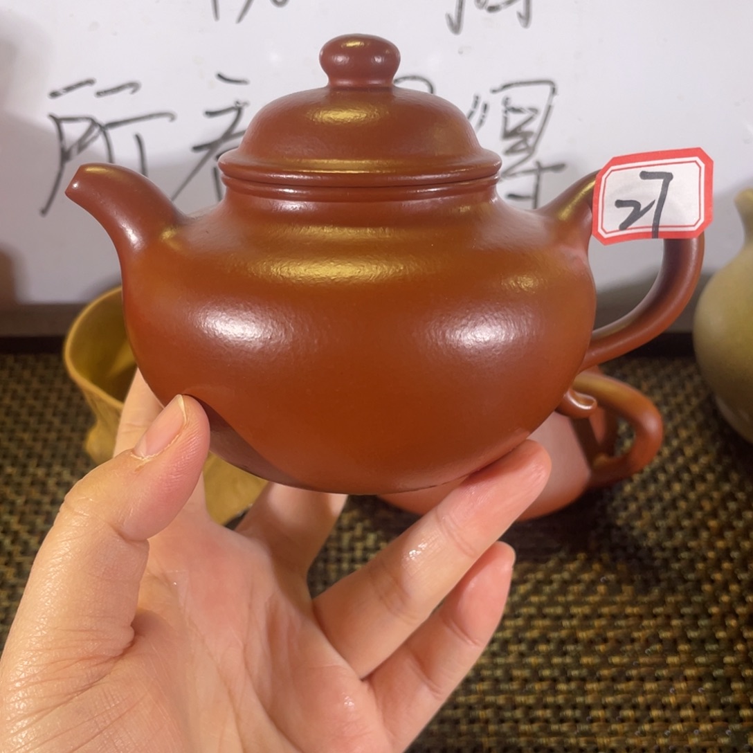 茶壶紫砂莲子全手