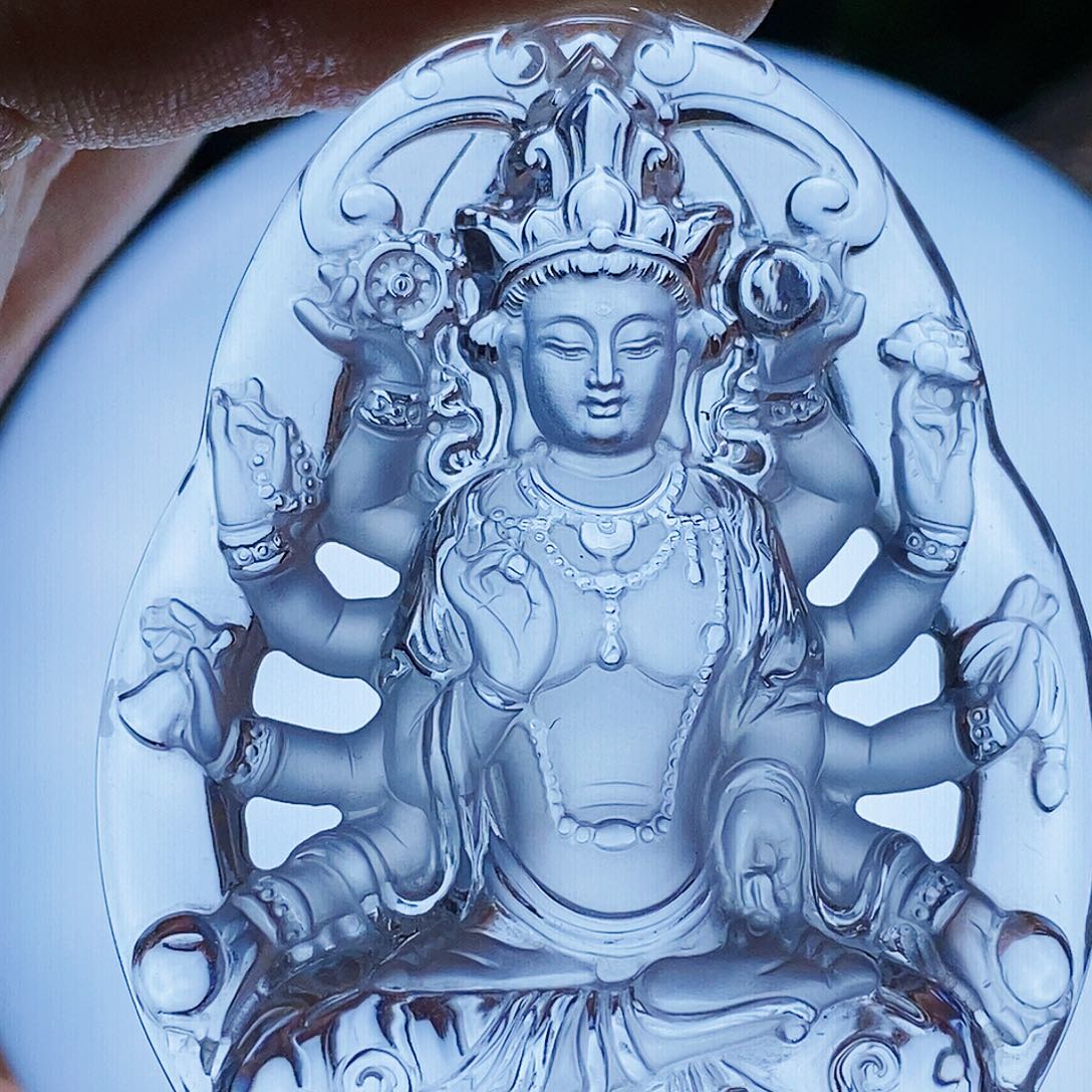 水晶颈饰未镶嵌?***K吊坠