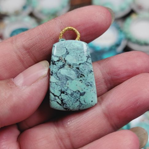绿松石吊坠(不含链)未镶嵌H***私